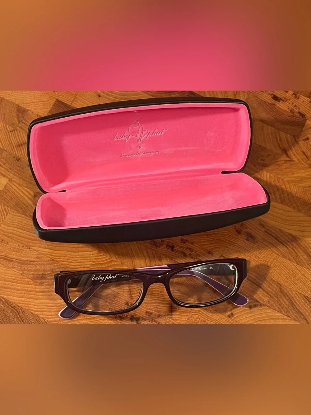 Vintage Baby Phat Purple Plastic Eyeglasses Frames Women's MOD 240 Case Included